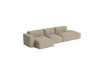 HAY Mags Soft Low Armrest 3-Pers. Sofa mit abnehmbarem Bezug, Kombination 4 links - Linara - 216 - Jacobsen Plus