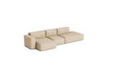 HAY Mags Soft Low Armrest 3-Pers. Sofa mit abnehmbarem Bezug, Kombination 4 links - Metaphor - 035 - Jacobsen Plus