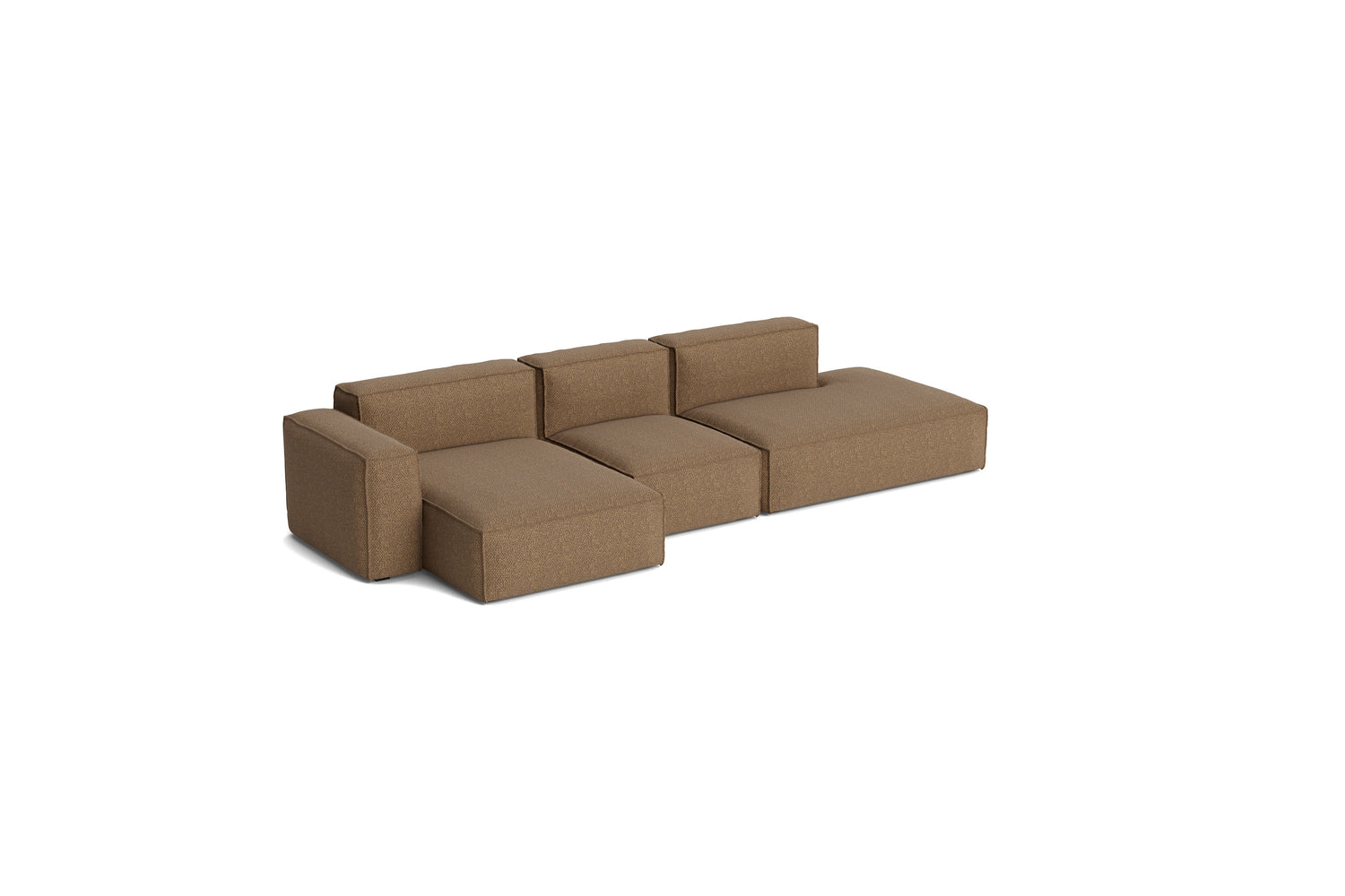 HAY Mags Soft Low Armrest 3-Pers. Sofa mit abnehmbarem Bezug, Kombination 4 links