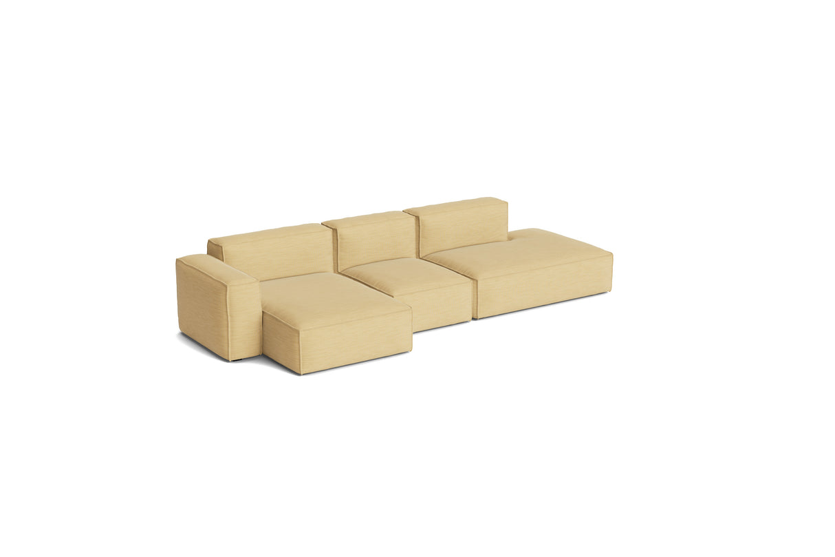 HAY Mags Soft Low Armrest 3-Pers. Sofa mit abnehmbarem Bezug, Kombination 4 links - Yuma - 833 - Jacobsen Plus