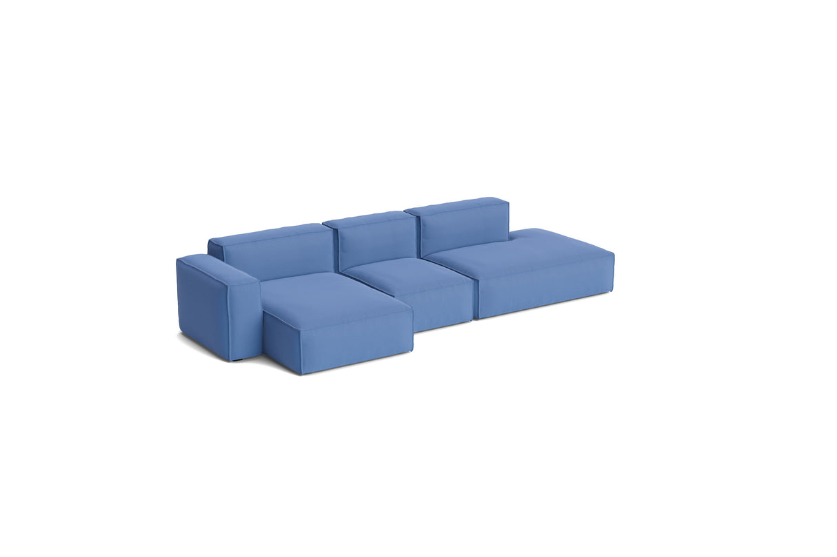 HAY Mags Soft Low Armrest 3-Pers. Sofa mit abnehmbarem Bezug, Kombination 4 links - Story - 023 - Jacobsen Plus