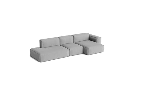 HAY Mags Soft Low Armrest 3 Pers. Sofa mit abnehmbarem Bezug, Kombination 4 rechts - Hallingdal - 220 - Jacobsen Plus