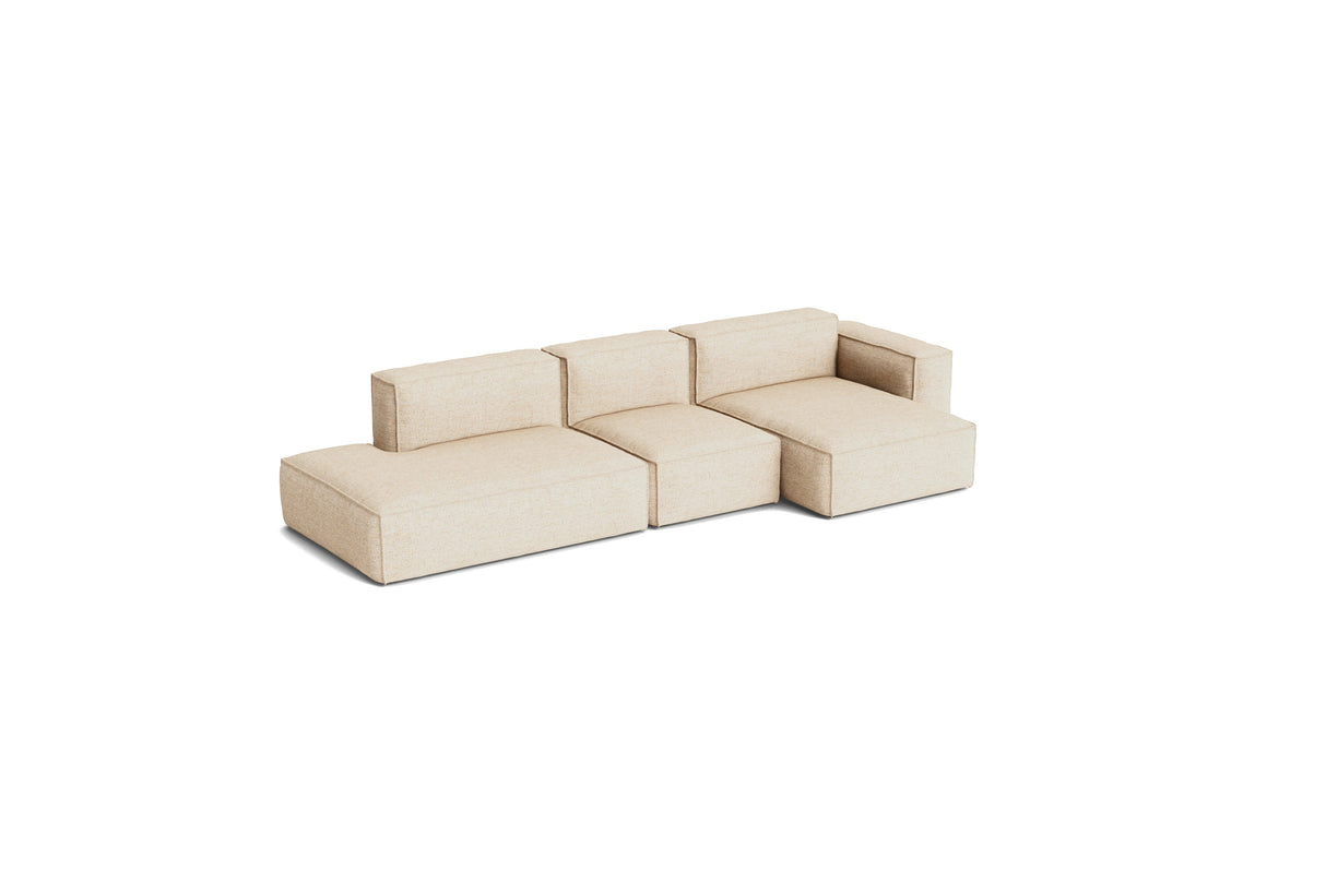 HAY Mags Soft Low Armrest 3 Pers. Sofa mit abnehmbarem Bezug, Kombination 4 rechts - Bolgheri - LGG60 - Jacobsen Plus