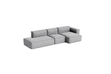 HAY Mags Soft Low Armrest 3 Pers. Sofa mit abnehmbarem Bezug, Kombination 4 rechts - Hallingdal - 130 - Jacobsen Plus