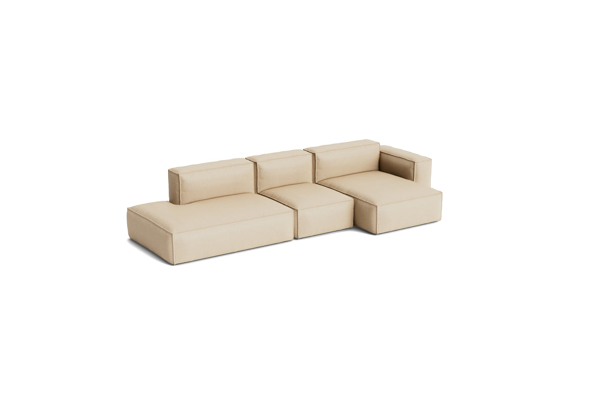 HAY Mags Soft Low Armrest 3 Pers. Sofa mit abnehmbarem Bezug, Kombination 4 rechts - Hallingdal - 220 - Jacobsen Plus