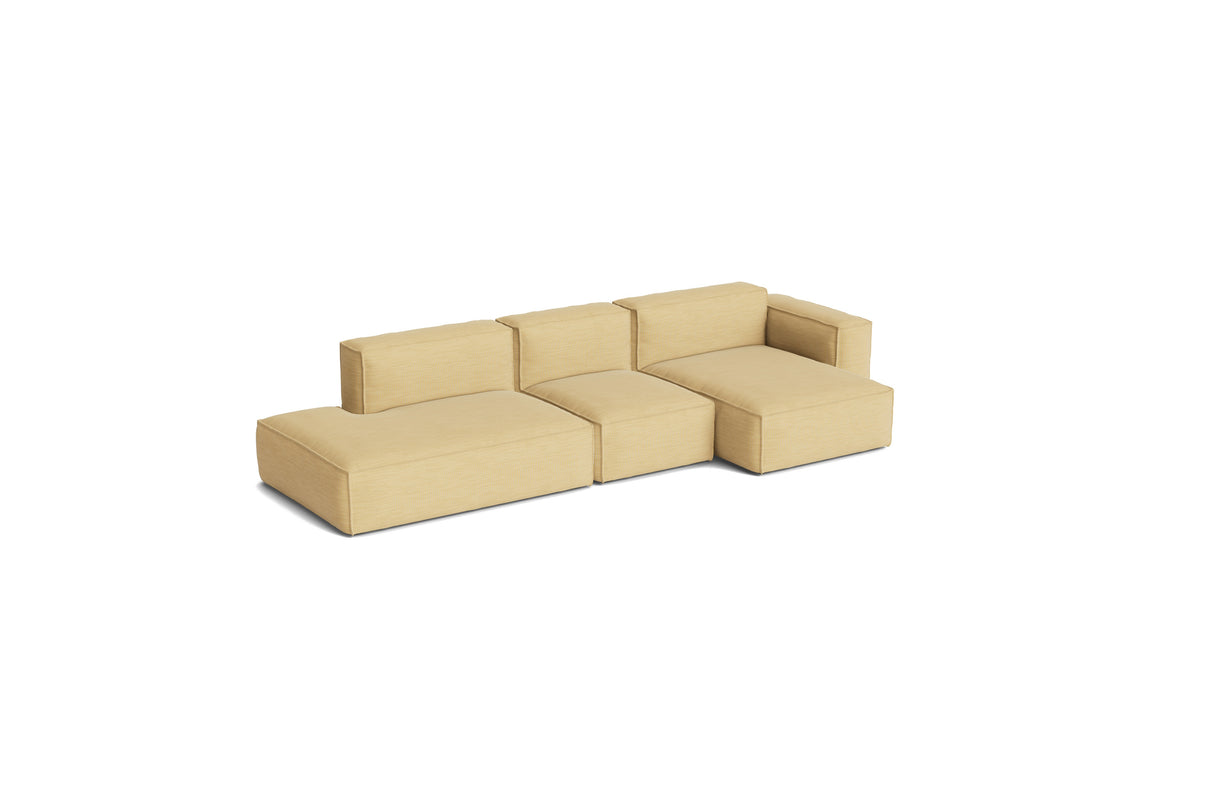 HAY Mags Soft Low Armrest 3 Pers. Sofa mit abnehmbarem Bezug, Kombination 4 rechts - Yuma - 833 - Jacobsen Plus