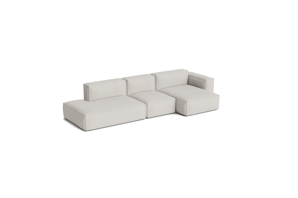 HAY Mags Soft Low Armrest 3 Pers. Sofa mit abnehmbarem Bezug, Kombination 4 rechts - Story - 102 - Jacobsen Plus