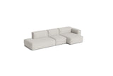 HAY Mags Soft Low Armrest 3 Pers. Sofa mit abnehmbarem Bezug, Kombination 4 rechts - Story - 102 - Jacobsen Plus