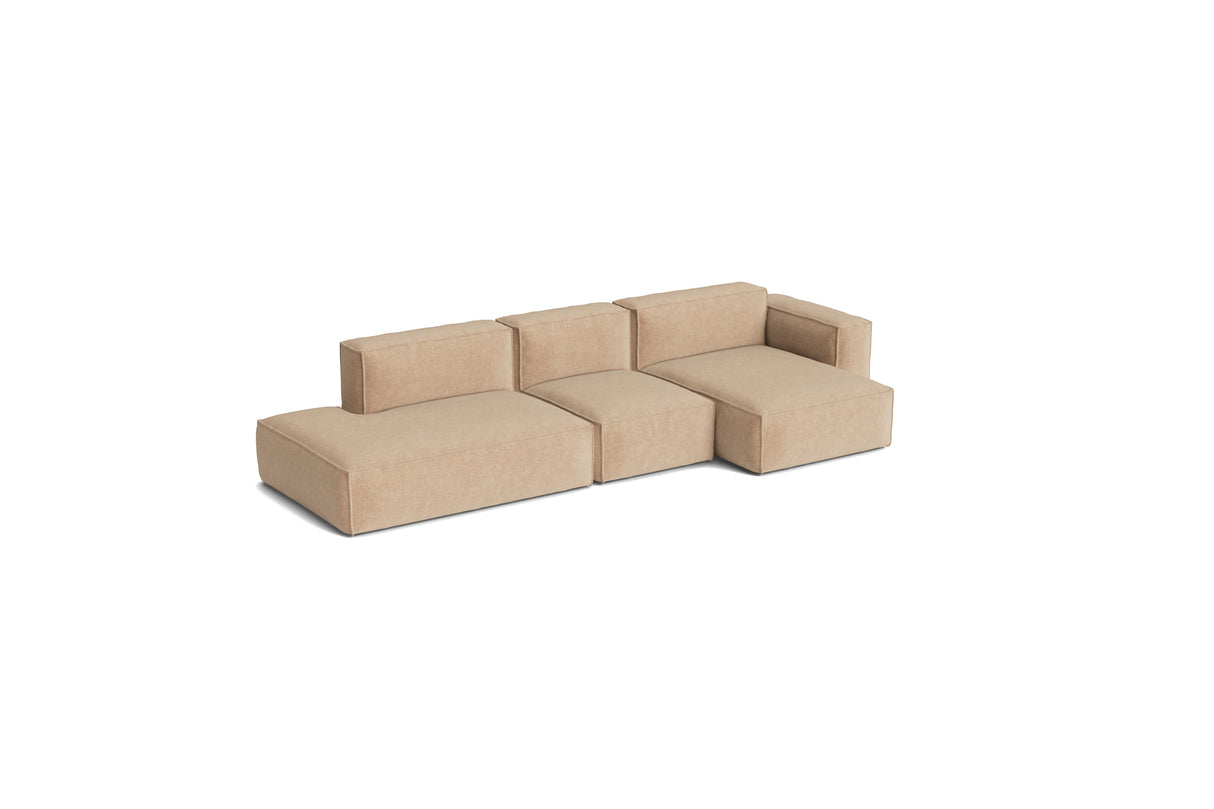 HAY Mags Soft Low Armrest 3 Pers. Sofa mit abnehmbarem Bezug, Kombination 4 rechts - Overlap - 01 - Jacobsen Plus