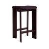 Dunkel bordeaux lackierte Buche – Polster: Turf Burgundy