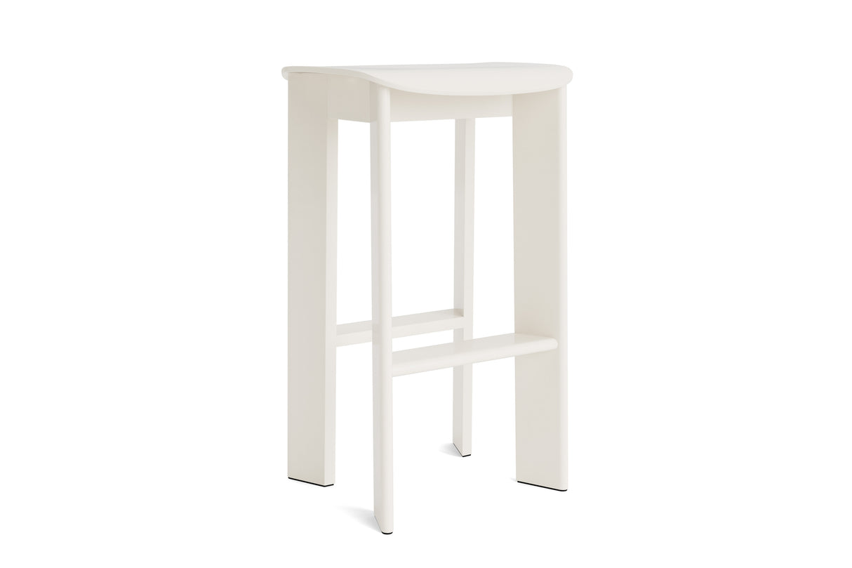 Chisel 30 hoher Barhocker von HAY - Cream White lackierte Buche - Jacobsen Plus