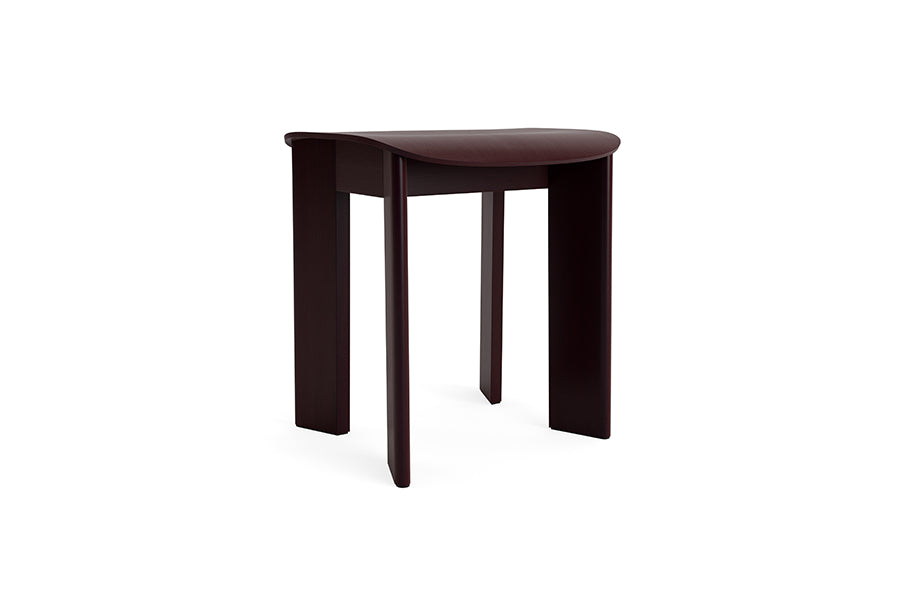 Chisel 10 Hocker von HAY - Dunkel bordeaux lackiert Buche - Jacobsen Plus