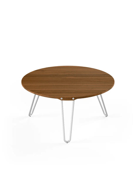 AK1810 Sidebord fra Naver Collection - Valnød olie / H: 30 cm / Rustfrit stål - Jacobsen Plus