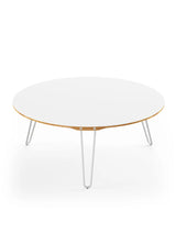 AK1851 Couchtisch von Naver Collection - Eiche geölt / H: 36 cm / Rostfreier Stahl - Jacobsen Plus