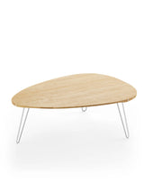 AK1860 Couchtisch von Naver Collection - Esche Öl / H: 30 cm / Rostfreier Stahl - Jacobsen Plus