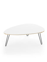 AK1861 Sofabord fra Naver Collection - Ask hvidolie / H: 30 cm / Sort pulverlakeret - Jacobsen Plus