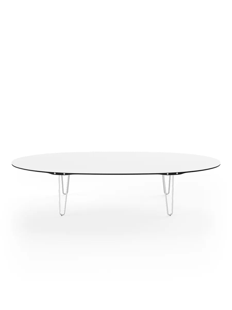 AK1881 Couchtisch von Naver Collection - Esche schwarz gebeizt / H: 36 cm / Rostfreier Stahl - Jacobsen Plus
