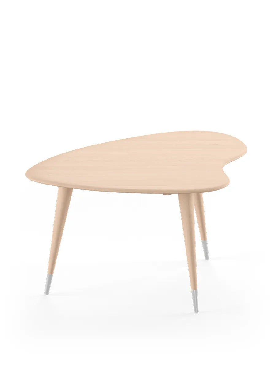 Strawberry Couchtisch fra Naver Collection - Weißgeölt Eiche / Sitzhöhe: 51 cm / Mit Stahlkappen - Jacobsen Plus