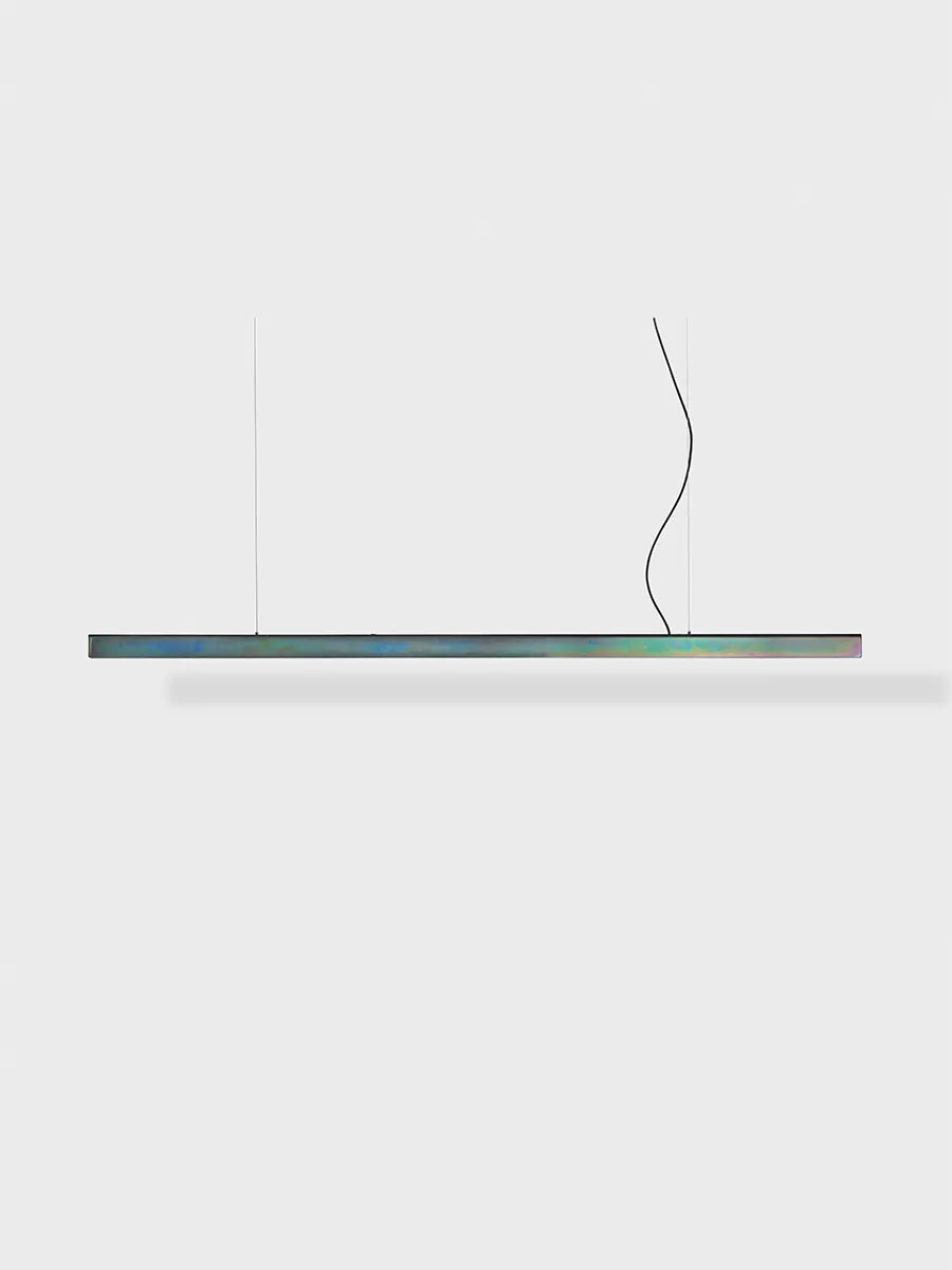 I Model Pendelleuchte, mit Leitung von Anour - Messing / 200 cm / Dunkler Opal-Chrom - Jacobsen Plus