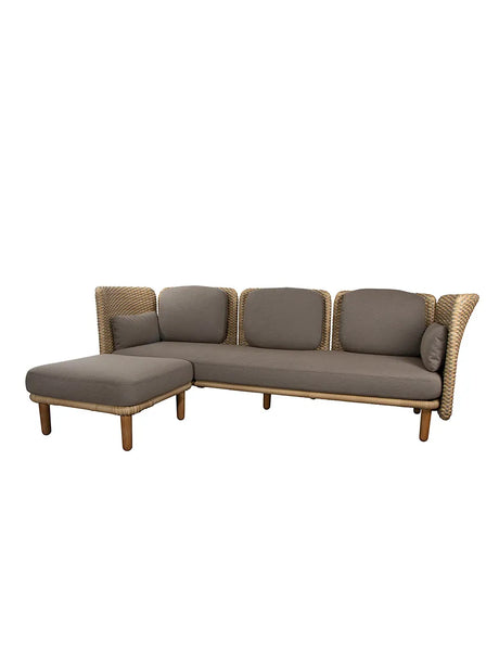 Arch 3-pers. Sofa m. chaise longue von Cane-line - 1 - Jacobsen Plus
