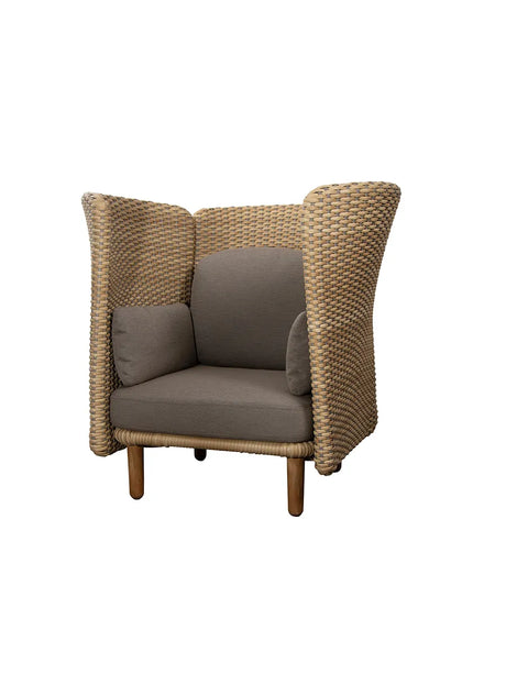 Arch Lounge-Sessel, hohe Armlehne/Rückenlehne von Cane-line - 1 - Jacobsen Plus