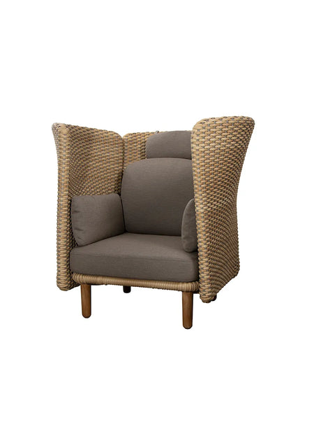 Arch Lounge-Sessel, hohe Armlehne/Rückenlehne von Cane-line - 3 - Jacobsen Plus