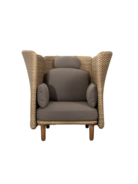 Arch Lounge-Sessel, hohe Armlehne/Rückenlehne von Cane-line - 4 - Jacobsen Plus