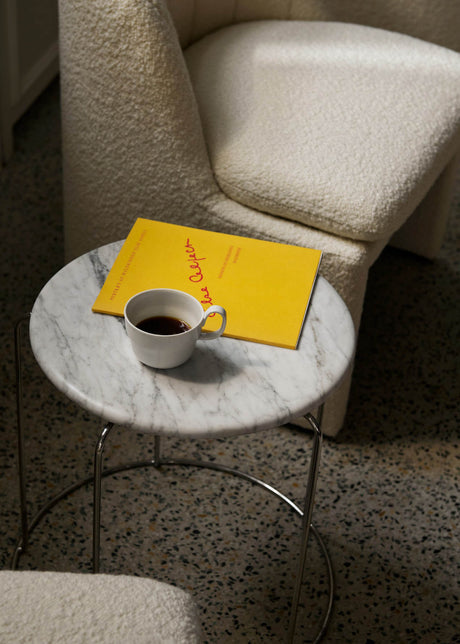 Wire Stool Marble Top VP11 von Verner Panton - Bianco Carrara - Jacobsen Plus
