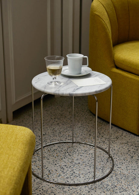 Wire Stool Marble Top VP11 von Verner Panton - Bianco Carrara - Jacobsen Plus