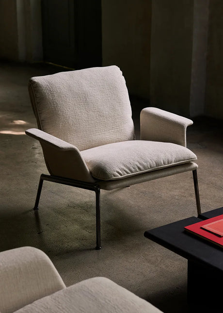 Muno LN19 Lounge Chair von &Tradition - Cifrado 0221 / Dunkles Chrom - Jacobsen Plus