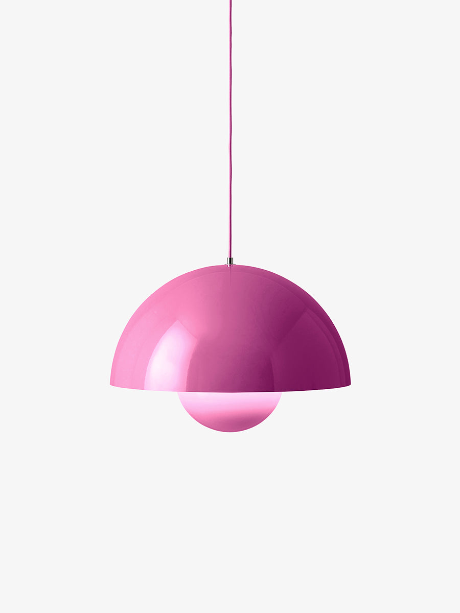 Flowerpot VP2 Pendelleuchte von Verner Panton - Tangy Pink - Jacobsen Plus