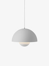 Flowerpot VP2 Pendelleuchte von Verner Panton - Matt Light Grey - Jacobsen Plus