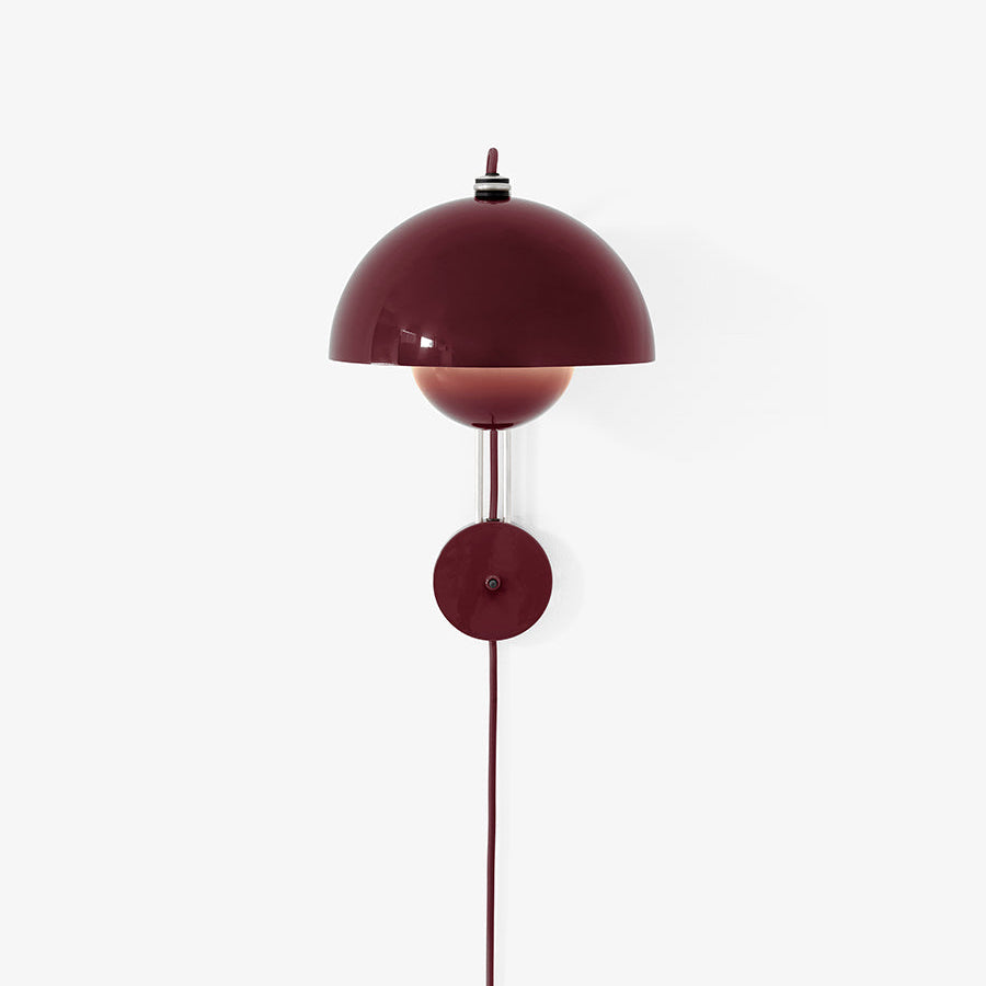Flowerpot VP8 Wandleuchte von Verner Panton - Dark Plum - Jacobsen Plus