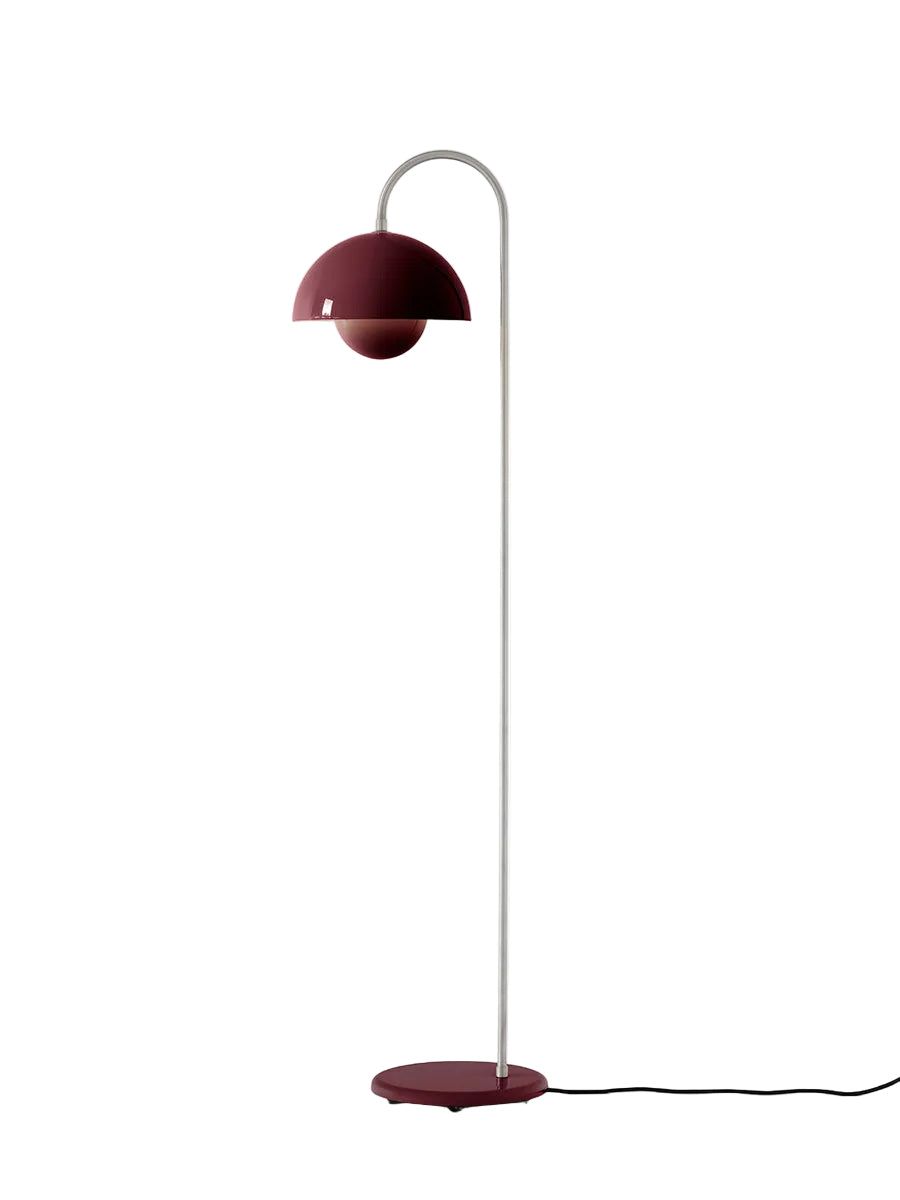 Flowerpot VP12 Stehleuchte in Gelb von &Tradition