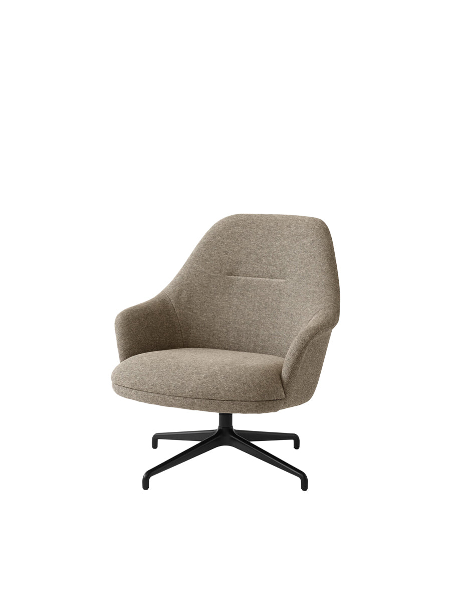 &Tradition Rely HW139 Lounge-Sessel - Clay 0009/Sort stel - Jacobsen Plus