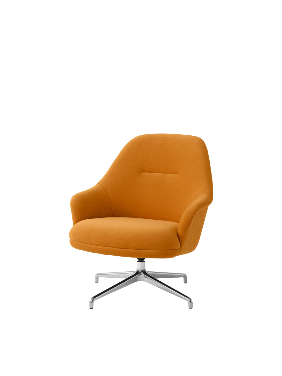&Tradition Rely HW139 Lounge-Sessel - Gentle 0443/Poliertes Gestell - Jacobsen Plus