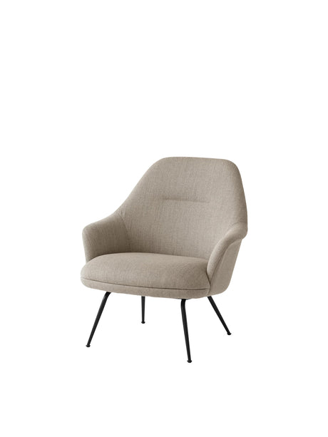 &Tradition Rely HW140 Lounge-Sessel - Re-Wool 0218/Schwarz Gestell - Jacobsen Plus