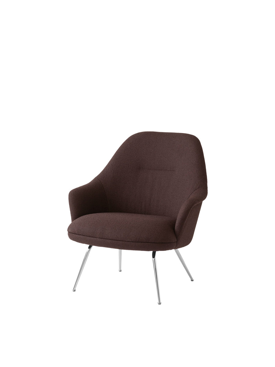 &Tradition Rely HW140 Lounge-Sessel - Saxion 0397/Krom stel - Jacobsen Plus
