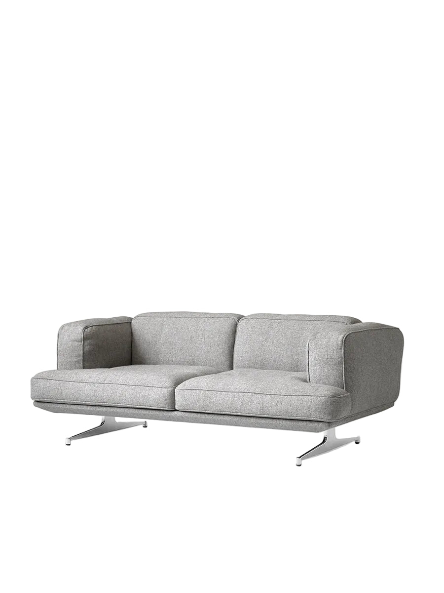 Inland AV22 Sofa von &Tradition - Hallingdal 130 - poliert Gestell - Jacobsen Plus
