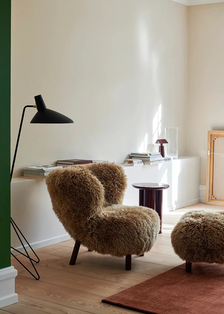 Little Petra Pouf, sheepskin honey 50 mm fra &Tradition - 2 - Jacobsen Plus