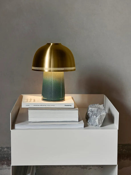 Raku SH8 tragbare Tischleuchte von &Tradition - Beige-Grau-Bronze - Jacobsen Plus