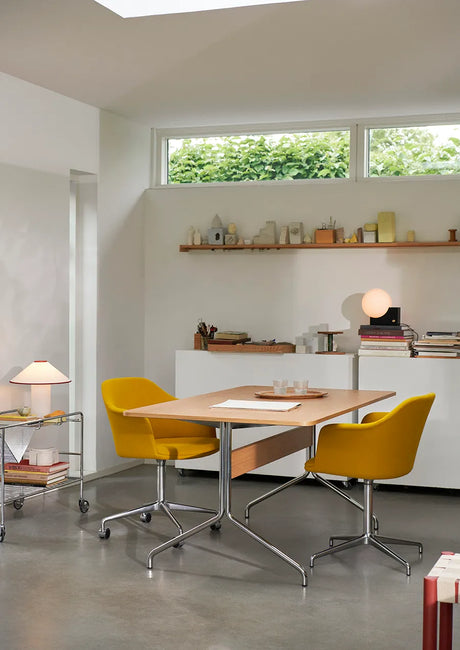 Pavilion Tisch AV18 von &Tradition - Lakeret Eg - Chromgestell - Jacobsen Plus