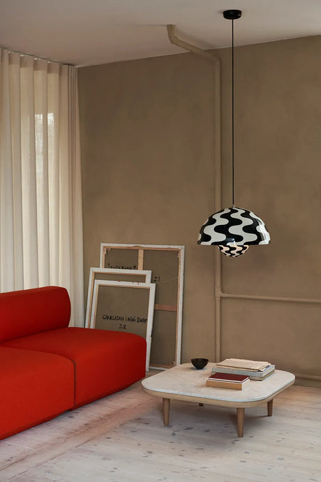 Flowerpot VP2 Pendelleuchte von Verner Panton - Grey beige - Jacobsen Plus