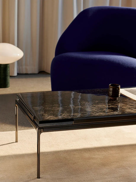 Sett LN12 Couchtisch, smoked Glas / dark chrome von &Tradition - 5 - Jacobsen Plus