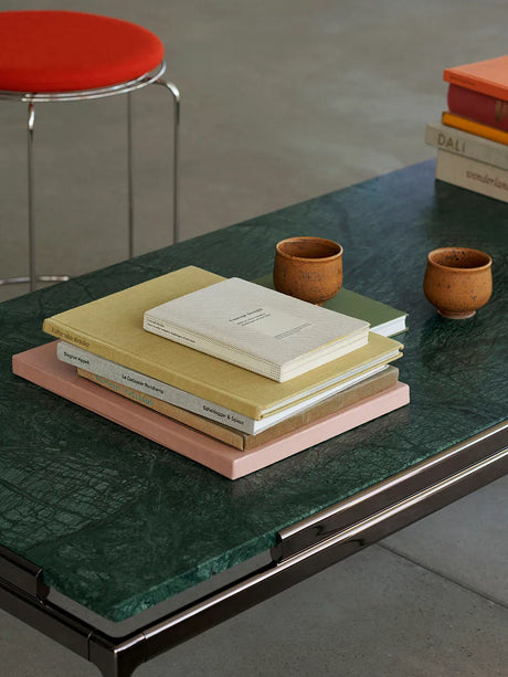 Sett LN12 Sofabord, verde guatemala marble / dark chrome fra &Tradition - 2 - Jacobsen Plus