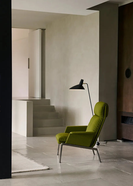 Muno LN17 Lounge Chair von &Tradition - Hallingdal 0126 / Dunkles Chrom - Jacobsen Plus