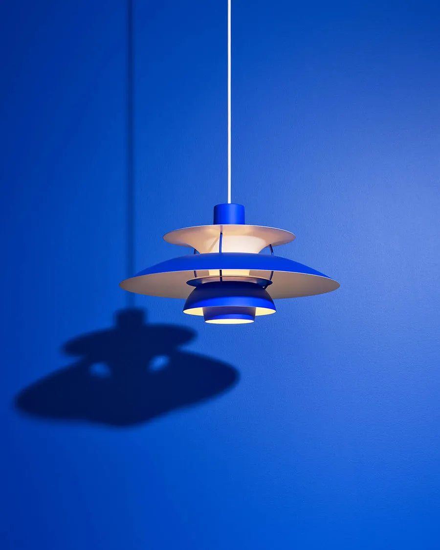 PH 5 Pendelleuchte, monokrom blue af Poul Henningsen