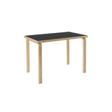 Aalto Table Rectangular 80B, 100x60 cm von Artek - Sort Linoleum - Jacobsen Plus