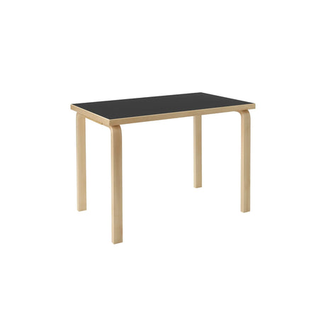 Aalto Table Rectangular 80B, 100x60 cm von Artek - Sort Linoleum - Jacobsen Plus