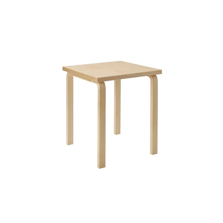 Aalto Table Square 80C, 60x60 cm von Artek - Birk - Jacobsen Plus